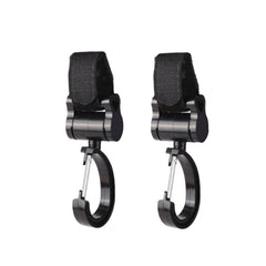 2pcs Universal Baby Stroller Hooks Accessories 360 Degree Sticky Hooks, Sticky Hooks(Pink), Sticky Hooks(Yellow), Sticky Hooks(Black)