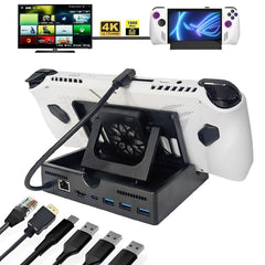 For ROG ALLY Charging Base Multifunctional Docking Station, 6 -in-1 Verison