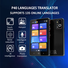 P40 Multi-country Smart Translator Simultaneous Interpretation Photo Offline Translation Recording to Translation, P40 (Black), P40 (White)