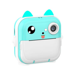 Children Instant Camera Mini Thermal HD Printer Video Photo Digital Camera, Standard Blue, Standard Pink, 16G Pink, 16G Blue, 32G Pink, 32G Blue
