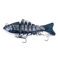 HENGJIA 10cm 24g Bionic Multi-Section Fish Bait Plastic Electroplating Fake Bait, JM060 (3), JM060 (4), JM060 (5), JM060 (6), JM060 (1), JM060 (2)