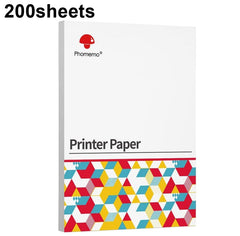 For Phomemo M08F 200sheets Thermal Printing Paper Compatible for MR.IN Brother Pocket Jet / MT800, A4 Thermal Paper, Folding A4 Thermal Paper, Letter Thermal Paper, Folding Letter Thermal Paper