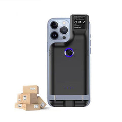 HC101D 2D Bluetooth Barcode Scanner Wireless Back Clip Phone Barcode Reader, 2D Side