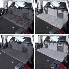 Car Camping Bed Folding Board SUV Rear Row Extension Board For Tesla, Gray, Gray Embossed, Black Embossed