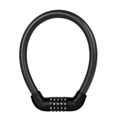 Bicycle And Electrical Vehicle 5-Digit Combination Lock Safety Anti-Theft Cycling Lock, 57 x 1.72cm, 40 x 1.72cm
