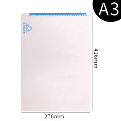 YAOJIE Non-Slip Exam Pad Student Stationery Drawing Writing Soft Board Office Writing Mat, A3 White, A3 Pink, A3 Blue, A4 White, A4 Pink, A4 Blue