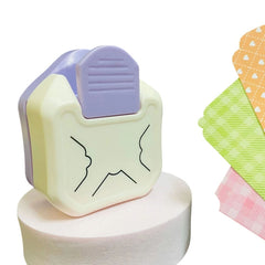 3 In 1 Fancy Corner Cutter Multi-angle Corner Cutter Chamfering Embosser, Flat Corner (Pink), Beauty Corner (Purple), Round Corner (Green), Round Corner (Blue)