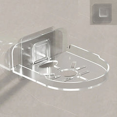Traceless Wall Mounted Camera Bracket Home No-Punch Surveillance Rack Router Shelf, Transparent