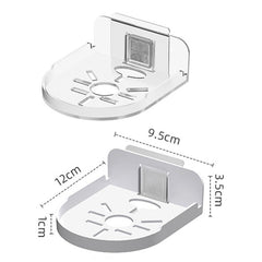 Traceless Wall Mounted Camera Bracket Home No-Punch Surveillance Rack Router Shelf, Transparent