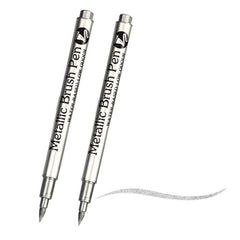 GuangNa GN550 2pcs High Light Metallic Paint Pens Photo Signing Marker, Hard Bristle, Soft Bristle