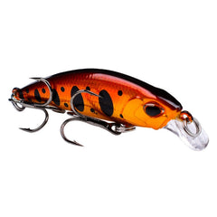 5.3cm 4.6g Sinking Minnow Lure Long Casting Bionic Plastic Hard Bait Fishing Tackle, PROBEROS DW577 8003 Hook, PROBEROS DW578 Ordinary Hook