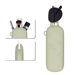Magnetic Portable With Lanyard Sunglasses Protective Case Silicone Eyeglasses Storage Bag