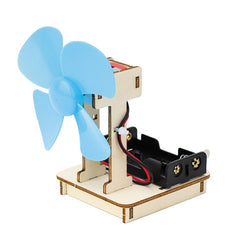 Kids DIY Homemade Electrical Fan Science Small Invention Fun Physics Circuit Experiment Material Kit