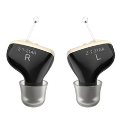 1pair Invisible In-Ear Hearing Aid Sound Amplifier For The Elderly And Hearing Impaired, 1pair Black, 1pair Skin, 1pair Red and Blue