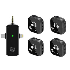 5.8G Wireless In-ear Monitor System Support Dual-Earphone Monitoring, One To Two, One To Four