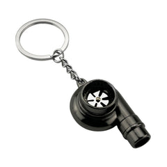 Car Tuning Accessories Turbo Keychain Decorative Pendant, Large Black, Large Gold, Large Bronze, Small Black, Small Gold, Small Green Antique