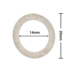 ZTTO Bicycle Pedal Stainless Steel Washer Mountain Bike Disc Protection Gasket, 20pcs