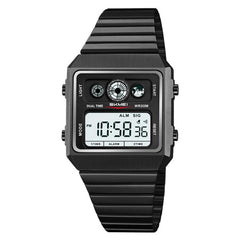 SKMEI 2450 Men Business Multifunctional Watch Casual Waterproof Square Electronic Watch