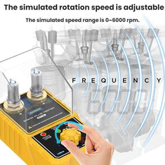 AUTOOL Automotive Dual-Hole Spark Plug Tester Ignition System Diagnostic Tool, US Plug, EU Plug
