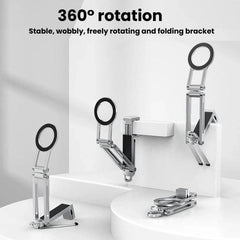 Foldable Ultra-Thin Desktop Phone Magnetic Stand Portable Tripod Phone Mount