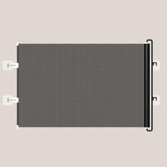 Anti-Jump Retractable Pet Gate Pet Barrier Anti-Escape Door Panel For Cats, 40 x 125cm, 45 x 125cm, 50 x 125cm, 58 x 125cm, 68 x125cm, 75 x 140cm, 85 x 140cm