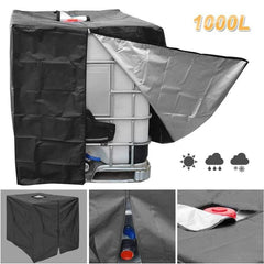 210D Oxford Fabric IBC Tote Cover for 1000L Tank Waterproof, Dustproof & Thermal Insulation Cover with Zipper and Buckles