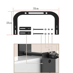 Adjustable Metal Mattress Retainer Anti-Slip Mattress Stopper Baffle, Adjustable Baffle