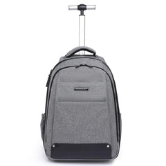 FUGUILAI Wheeled Backpack with Hideable Wheels & Straps, TSA Lock & 2-Stage Telescopic Handle Trolley Backpack for Business Travel