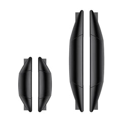 SHUNWEI SD-2158 4pcs / set Universal Car Door Anti-Collision Sticker Door Edge Anti-Scratch & Anti-Bump Rubber Strip