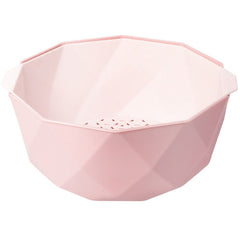 Double-layer Hollow Drain Basket Household Plastic Multi-function Washing Vegetables and Fruit Dishes, Small, Large