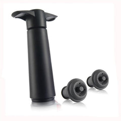 Red Wine Vacuum Pump Freshener Silicone Wine Stopper Set, Black Pump 2 Stoppers (OPP Bag), Black Pump 2 Stoppers (Box), 2 Stoppers Three Holes (OPP Bag), Black Pump Three-piece Box