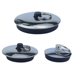 3 PCS Sink Rubber Plug Wash Basin Bathtub Plug Mop Pool Laundry Pool Blocking Plug, M, L