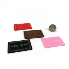 Handmade Simulation Doll House Accessories Welcome Pad Floor Mat Model