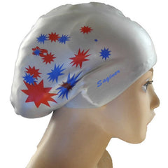 Printed Silicone Swimming Cap Waterproof Swimming Cap for Long Hair, Long Hair Swimming Cap, Long Hair Printed Swimming Cap(Purple), Long Hair Printed Swimming Cap(Gray), Long Hair Printed Swimming Cap(Navy Blue), Long Hair Printed Swimming Cap(Sky Blue)