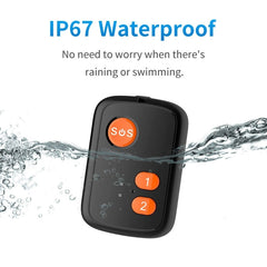 V51 B Style IP67 Waterproof 4G LTE 3G 2G GSM Elderly SOS Button Emergency Alarm GPS Tracker For North America/South America, V51 B Style