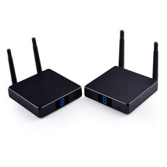 Measy FHD686 Full HD 1080P 3D 5-5.8GHz Wireless HDMI Transmitter (Transmitter + Receiver) with Display, Supports Infrared Remote Control & Wireless Same Screen Function, Transmission Distance: 200m, FHD686 with Display