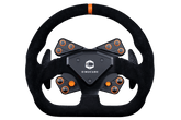 Black Simucube Tahko GT-21 Wireless Steering Wheel by Trak Racer UK, shown with transparent background and detailed grip design.