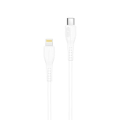 Phone Base USB C to Lightning fast data charging cable, 1 meter, durable and compatible with iPhone devices.