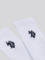 Five Pack Classic Sports Socks in Bright White
