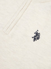 Boys Knitted Funnel Neck in Birch Marl