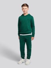 Boys Double Horsemen Hoodie & Jogger Set in Rain Forest