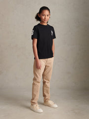 Boys Player 3 T-Shirt Black Bright White DHM