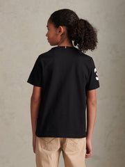 Boys Player 3 T-Shirt Black Bright White DHM