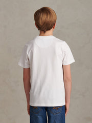 Boys USPA Print Graphic T-Shirt Bright White