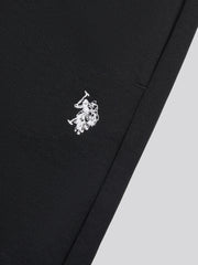Boys Double Horsemen Loopback Jogger Black Bright White DHM