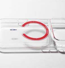 Slim Clear iPhone 17 Pro Case with Red MagSafe Ring - Big Ben | The Iconic Slim