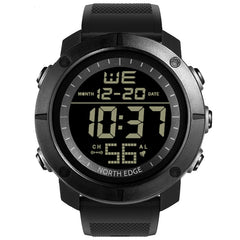 TANK North Edge Men Fashion Professional Military Army Outdoor Sport Waterproof Running Swimming Smart Digital Watch, TANK North Edge