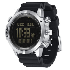 NORTH EDGE AQUA 100m Waterproof Scuba Diver Smart Watch, Support Luminous Display & Compass Mode, AQUA