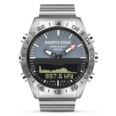 North Edge GAVIA Men Outdoor Sport 50m Waterproof Smart Digital Watch Diving Watch, Support Barometer & Pedometer, GAVIA