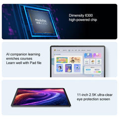 Lenovo Xiaoxin Pad 11 inch WiFi Tablet, 8GB+128GB, Android 15, MediaTek Dimensity 6300 Octa Core,US Plug, 8GB+128GB, 8GB+128GB WiFi